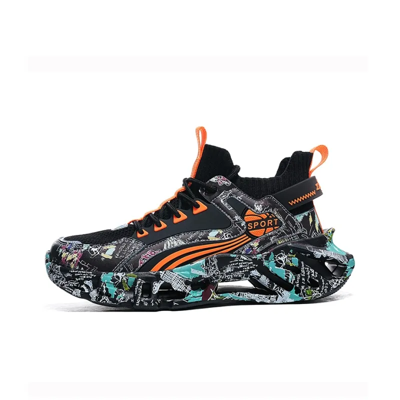 TONYBEAR Cushioned Wear-Resistant Lightweight Height Increasing Low-Top Running Shoes Men's-13