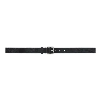 Burberry Pin Buckle Closure Calfskin Hardware Leather Belts Women's Black Width: 3CM