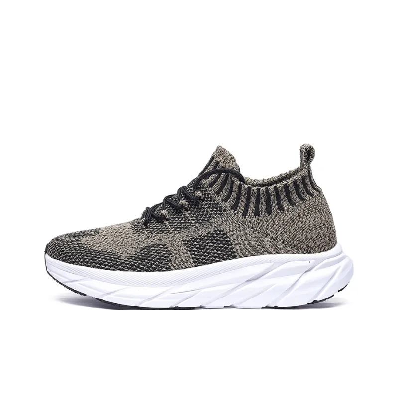 SENGUIBUCK Men's Casual Shoes Men Low Top Gray/Black White/Khaki-8