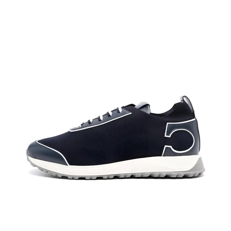 Canali Logo-patch Knitted Sneakers-0