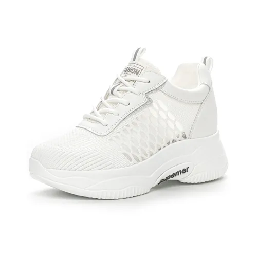 NRDROFFICIAL Cushioned Wear-Resistant Lightweight Slip-Resistant Low-Top Casual Shoes Women's White
