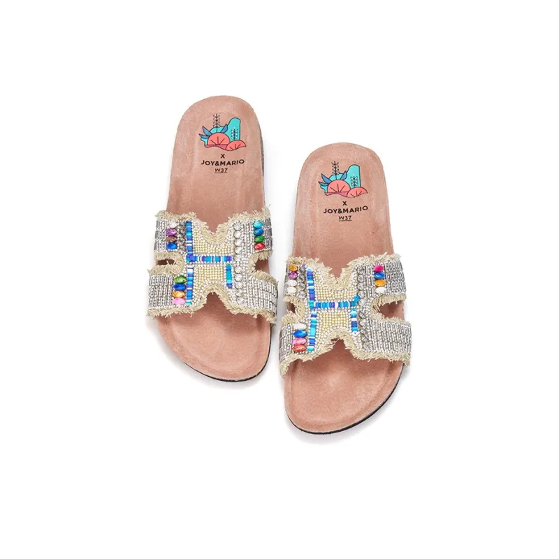 Joy&Mario Slip Resistant Slide Slippers Women's-8