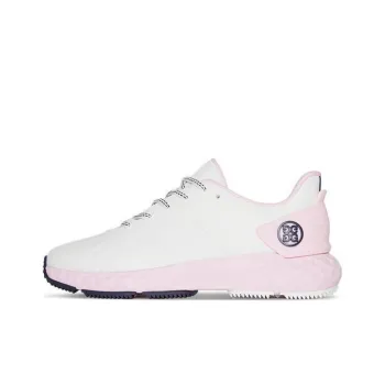 GFORE Cushioning Slip Resistant Low Top Golf Shoes Women's White Pink
