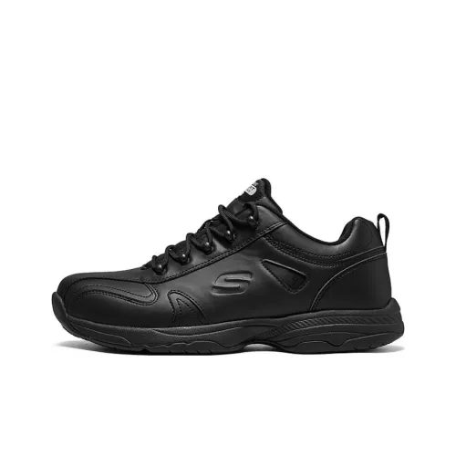 Skechers Work Casual Shoes Men Low-Top Black