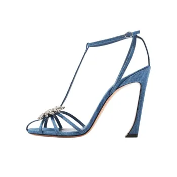 PIFERI Maggio Strap Sandals 10cm Women's Blue