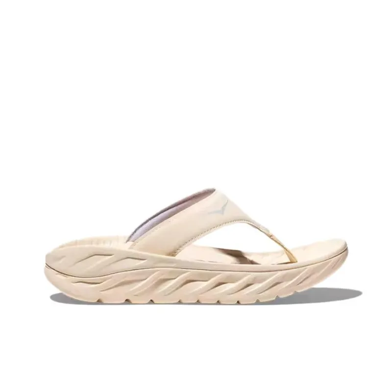HOKA ONE ONE Ora Recovery Flip Vanilla Lunar Rock Women's-1