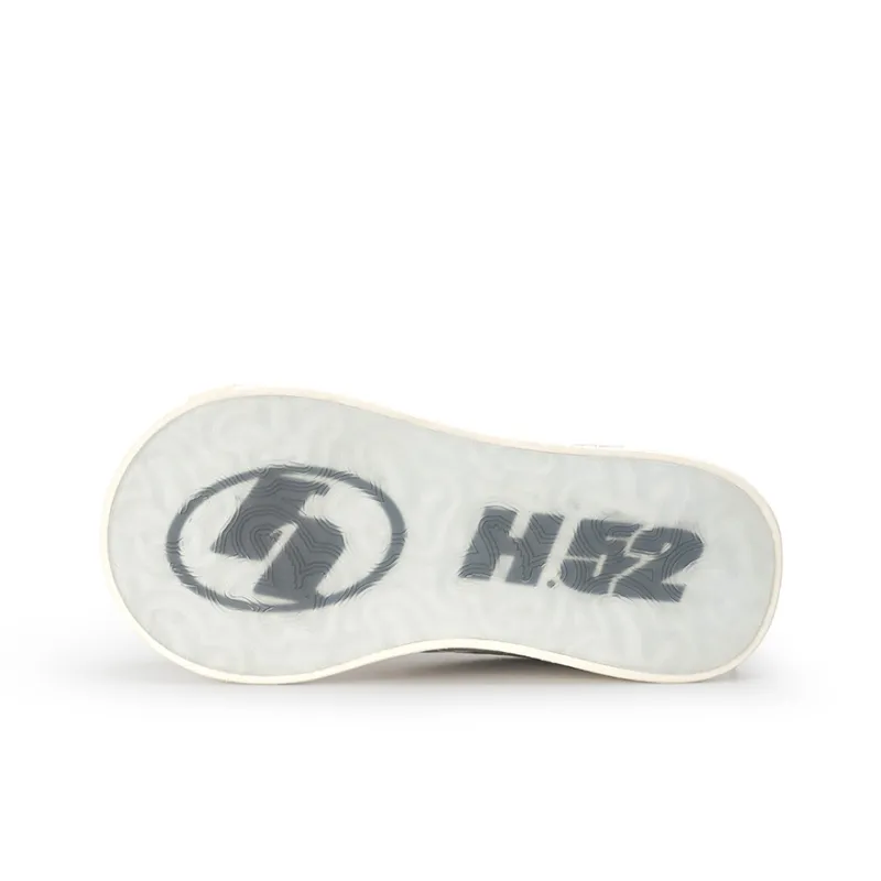 H 52 Anti Slip Wear Resistant Low Top Skateboard Shoes Unisex White-5