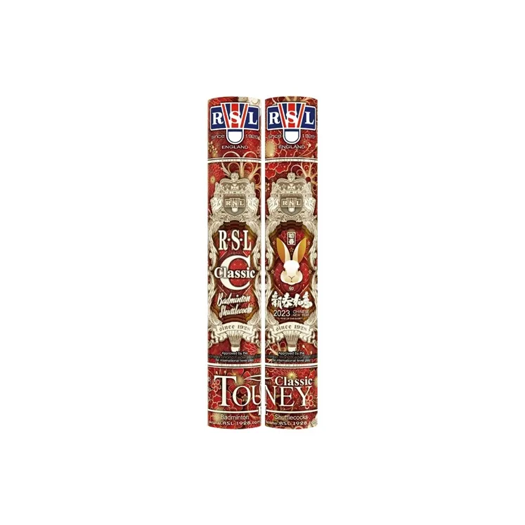 RSL Goose Feather Shuttlecock 12 Pack Goose Feather Match Ball, Training Shuttlecocks-0
