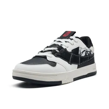 XTEP Thunder Dance STEP 1 Lightweight Low Top Skateboard Shoes Women's Black/Sail White