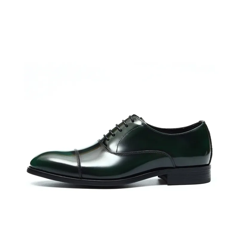 ASTON M.JAZZ Dress Shoes Men Low Top Black/Brown-12