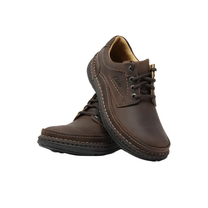 Clarks Nature Three Derby Sneakers 'Ebony Oily'-3