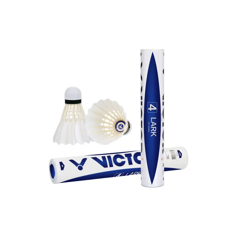 VICTOR Skylark Series Lark Size 4LARK4 Duck Feather Shuttlecock 12 Pack Water Duck Feather Match Ball Shuttlecocks-1