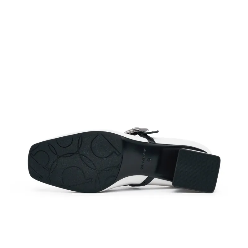 Chrisdien Deny Mary Jane Shoes Women's Ecru-4
