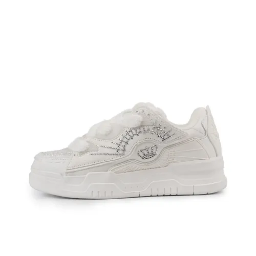 JUICY COUTURE Skateboard Shoes Women's Low-Top White