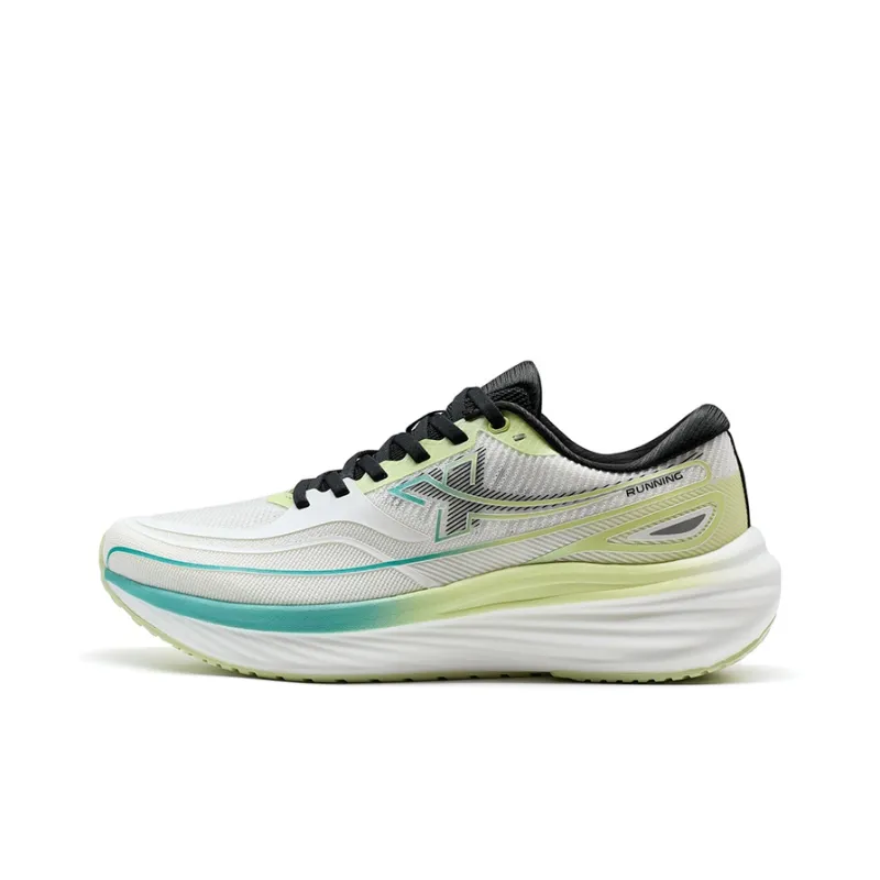 XTEP Running Shoes Men Low Top Sail White/Jelly Green-1