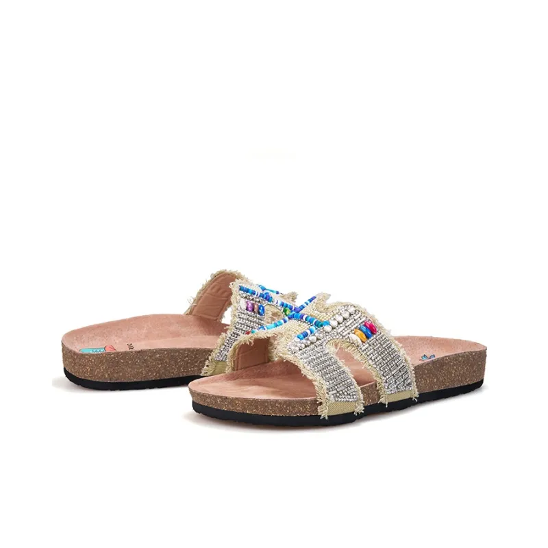 Joy&Mario Slip Resistant Slide Slippers Women's-11