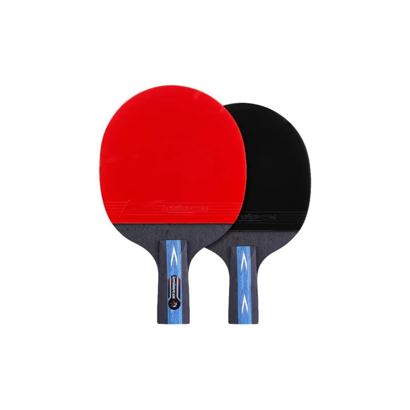 LENWAVE Ping Pong Paddles Unisex All Wood Red/Black-5