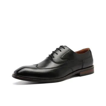 SHUPATE Dress Shoes Men Low Top Black/Brown