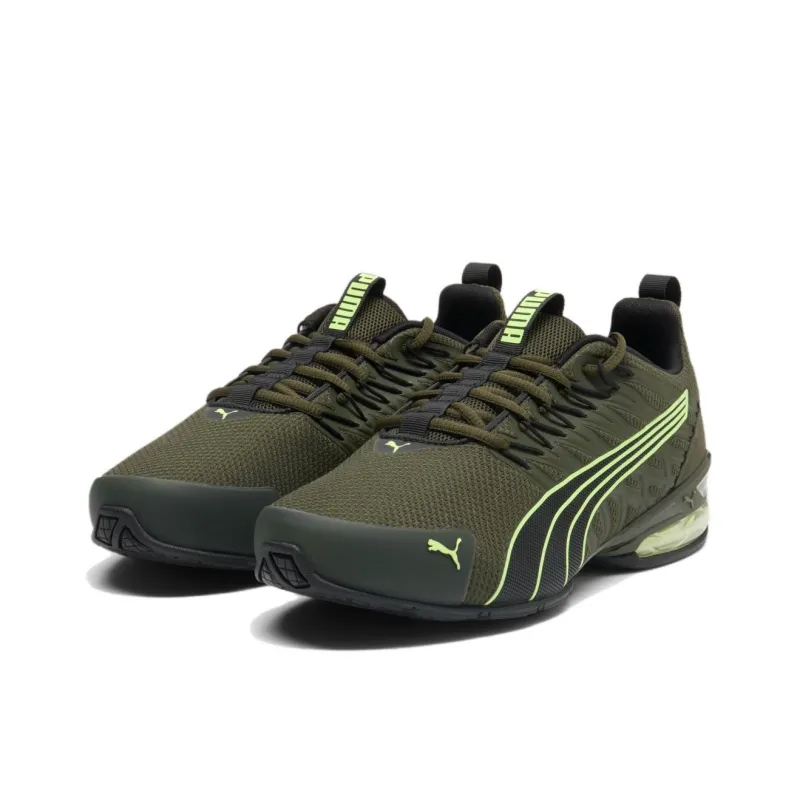 PUMA Voltaic Evo Anti Slip Wear Resistant Low Top Running Shoes Men's Green-2