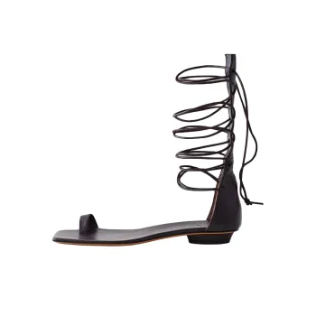 TIBI Cassius Strap Sandals Women's Black