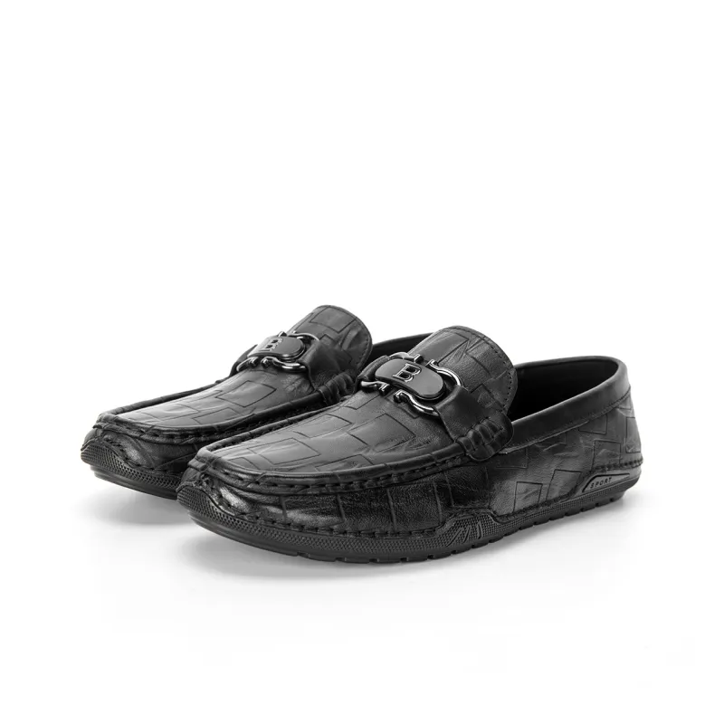 Banas Gommino Loafers Men Black/Black-4