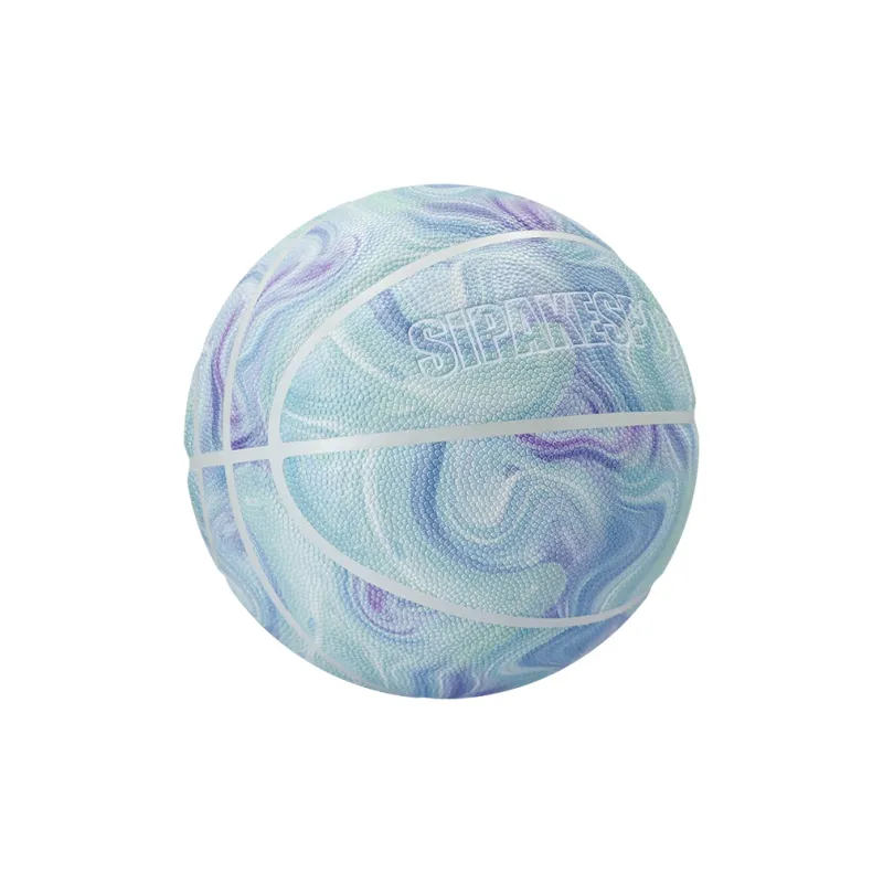 SIPAKESPORT PU Basketball Green Tie Dye Size 7 Training Unisex-1