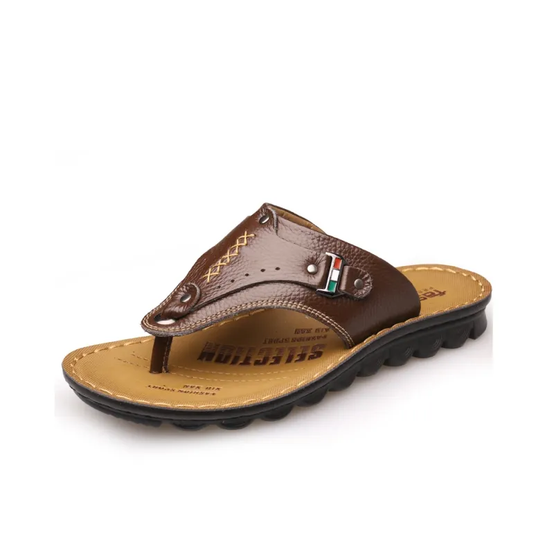 Bindu Cut Out Abrasion Resistant Slip Resistant Flip Flops Men's-3