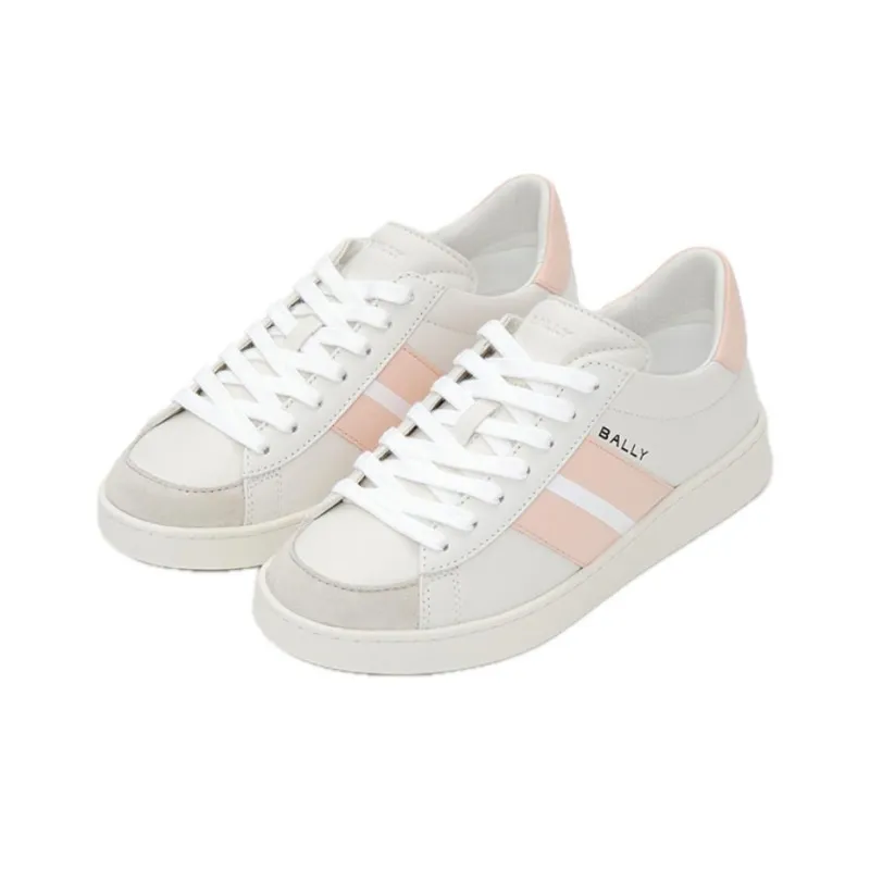 BALLY Low Top Skateboard Shoes Women's White-1