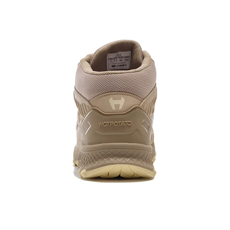 HOT POTATO Cushioned Wear Resistant Lightweight Breathable Slip Resistant Mid Top Hiking Shoes Unisex Light Olive-2