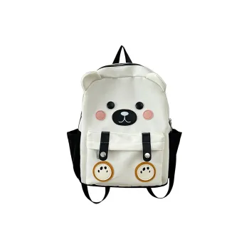 Cwatcun Nylon Backpack Women's White/Brown/Black