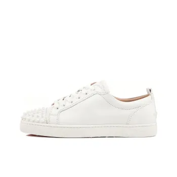 Christian Louboutin Louis Junior Spikes White