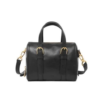 FOSSIL Eco Leather Crossbody One Shoulder Handbags Mini Women's Black