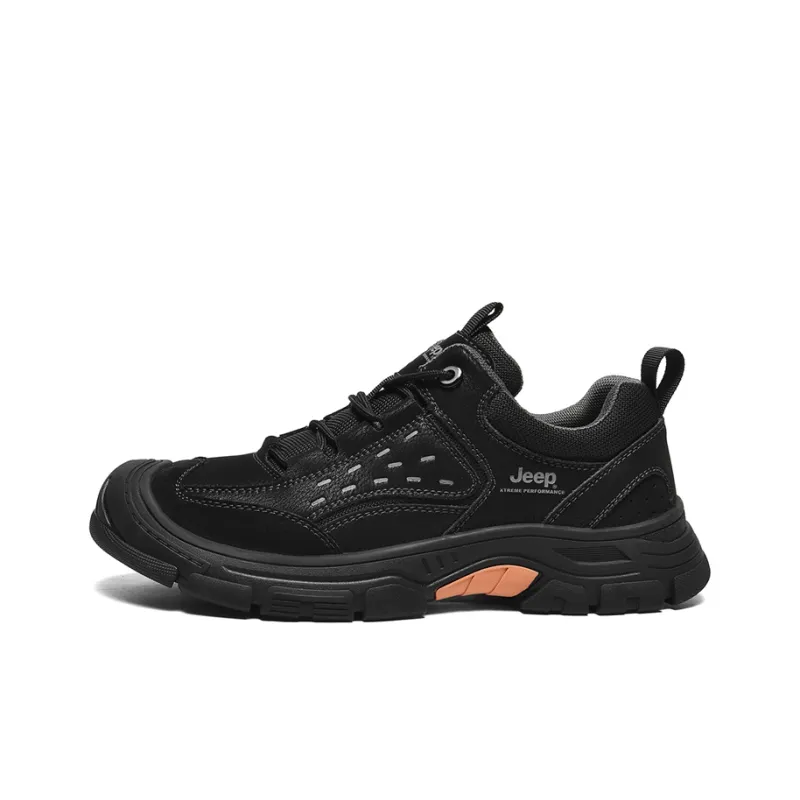 Jeep Outdoor Slip Resistant Abrasion Resistant Breathable Low Top Mountaineering & Hiking Shoes Men's-0