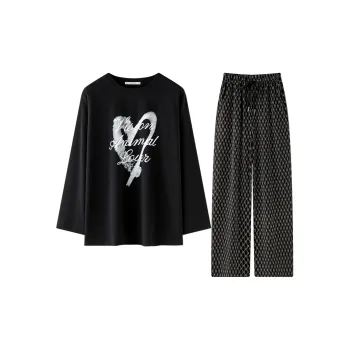 MEITENG Pajama Set Women's Black