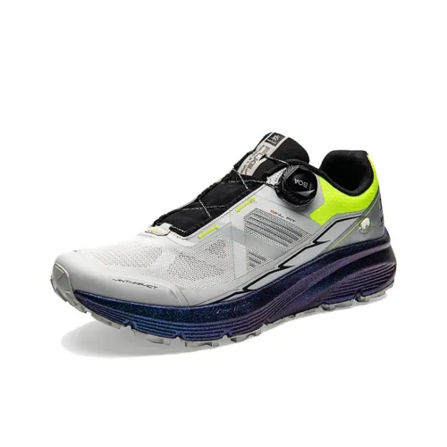 KAILAS Running Shoes Women's Low-Top Light Silver Gray / Fluo Green