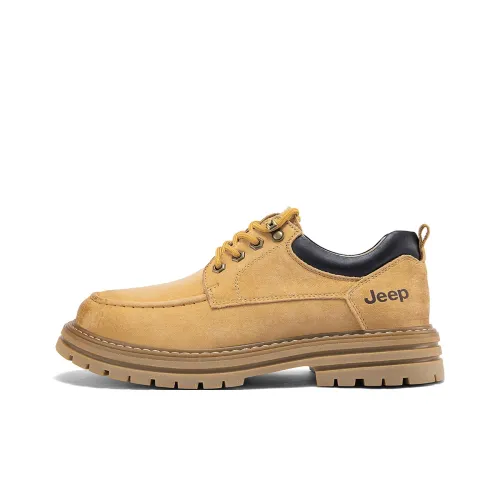 Jeep Men's Casual Shoes Men Low-Top Earth Yellow/Khaki/Brown