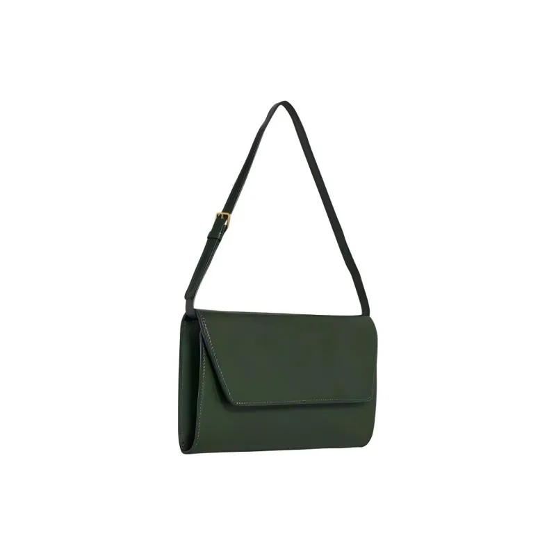 THE ROW Goatskin Evening Bag, One Shoulder Clutch Women's Seaweed Green-1