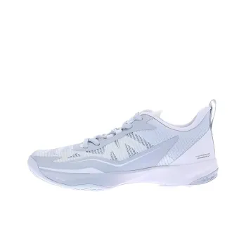 DECATHLON Anti-Slip Wear-Resistant Low-Top Badminton Shoes Women's Morning Mist Blue