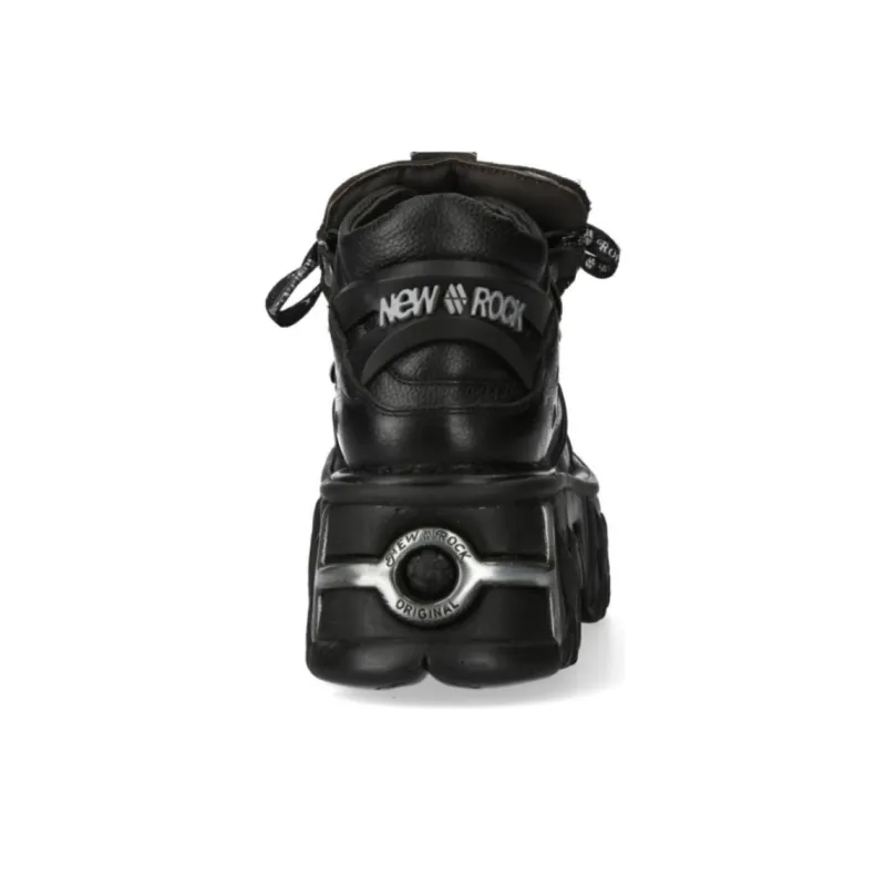 NEW ROCK Low-Top Casual Shoes Unisex Black-6