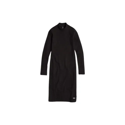 G-STAR RAW Long-Sleeved Dresses Women's Pitch Black