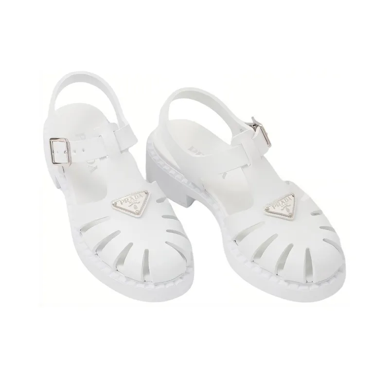 PRADA Roman Sandals Women's White-3