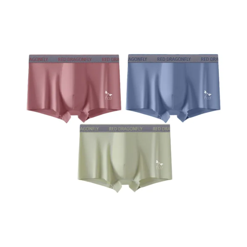 RED DRAGONFLY Cotton Panties Men's 4 Piece Gift Box Sets-13