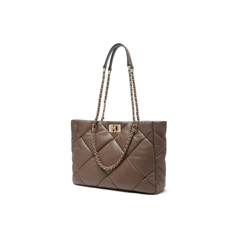 Montagut Sheepskin M Zip Tote Bag, Shoulder Bag Women's Black/Ecru/Yellow/Light Green/Stone Gray/Acorn/Ice Coffee-21