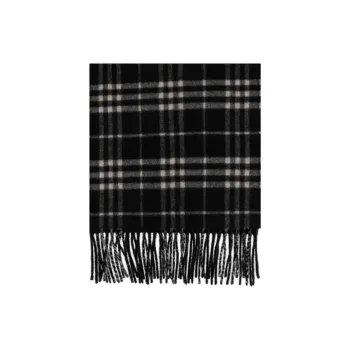 Burberry Cashmere Knit Scarves Unisex Black