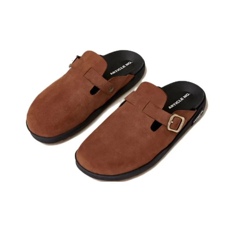 ARTICLE NO. Wrap toe Slippers Unisex Brick Red-2