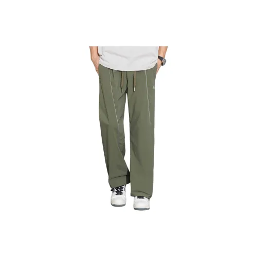 Tonlion Casual Pants Unisex Dark Green