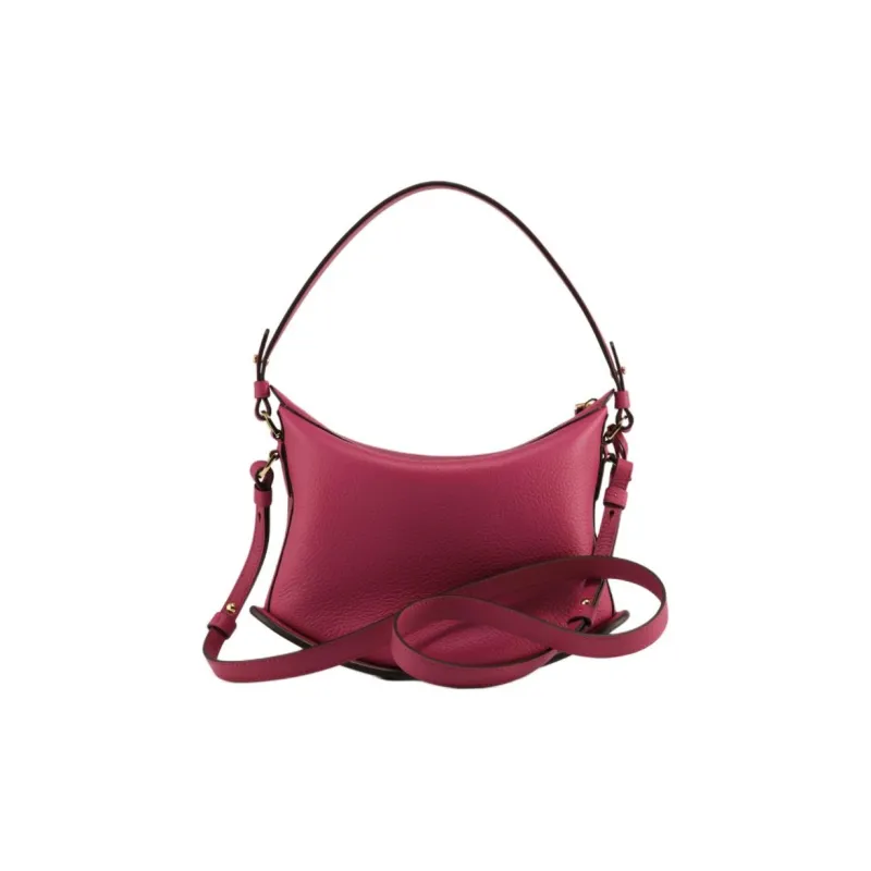 Delvau Pin Soft Grain Calfskin Shoulder Bag, Crossbody Bag, Handbag Women's Rose Red-2