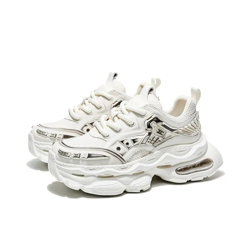 MOERBAI Breathable Height Increasing Low Top Chunky Sneakers Unisex-2