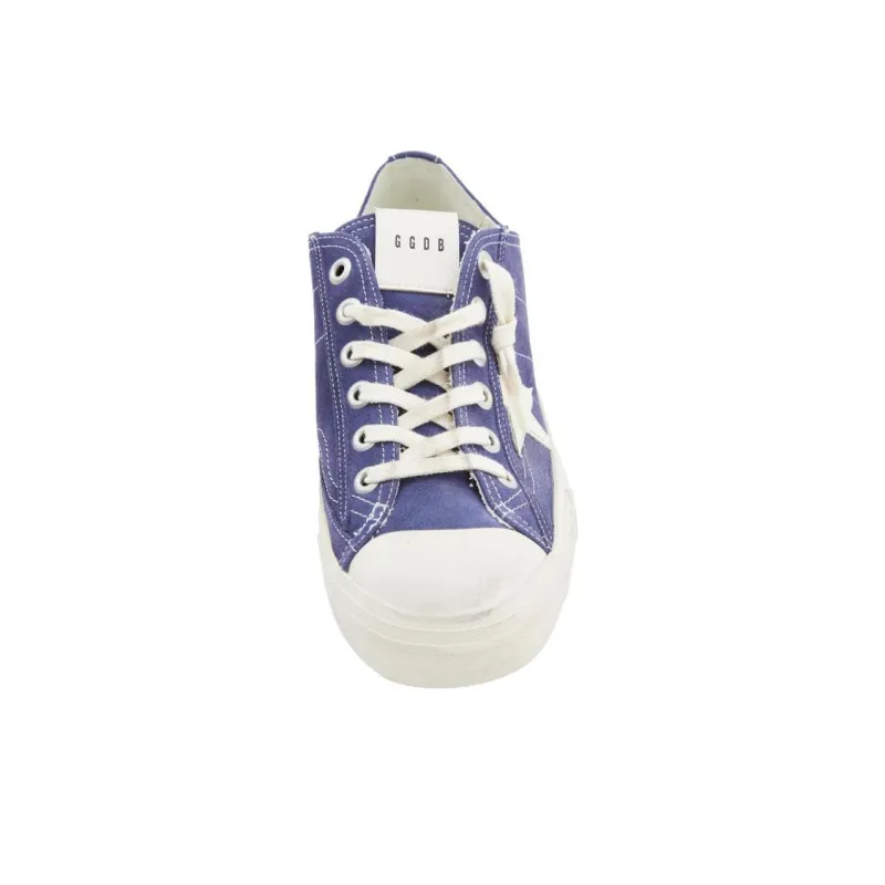 Golden Goose V Star 2 Low Top Skateboard Shoes Men's Blue-4
