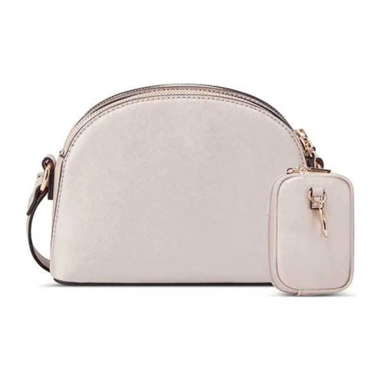 GUESS PU Shoulder Bag Crossbody Bag Mini Women's Gray White-2